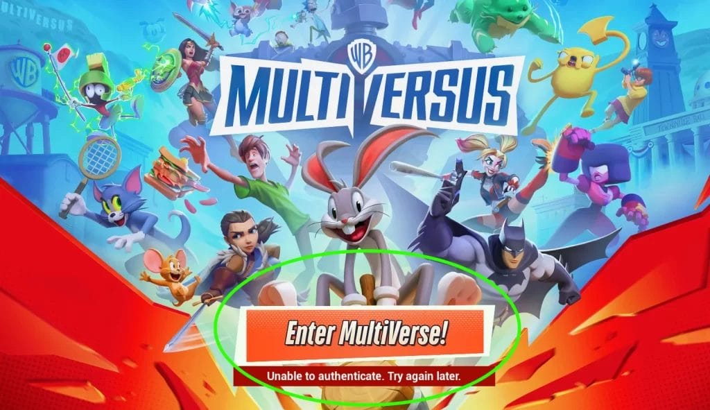 MultiVersus: Unable to Authenticate Error Fixes